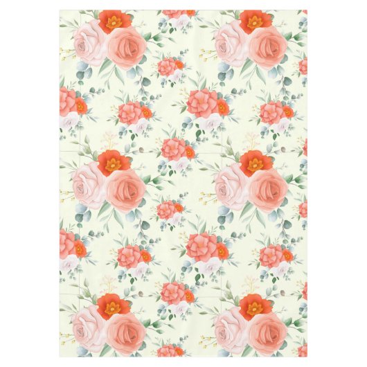 Mooie Floral Tablecloth Tafelkleed (Voorkant)