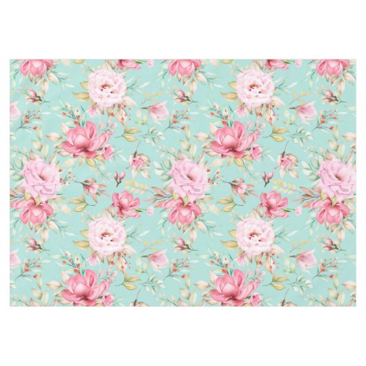 Mooie Floral Tablecloth Tafelkleed (Voorkant (Horizontaal))