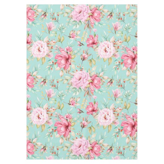 Mooie Floral Tablecloth Tafelkleed (Voorkant)