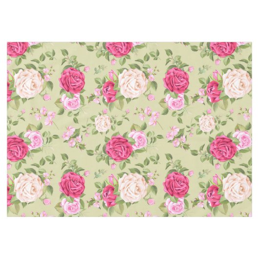 Mooie Floral Tafelkleed (Voorkant (Horizontaal))