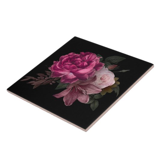 Mooie Floral  Tegeltje (Zijkant)