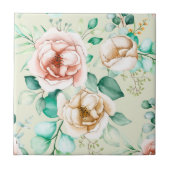 Mooie Floral  Tegeltje (Voorkant)