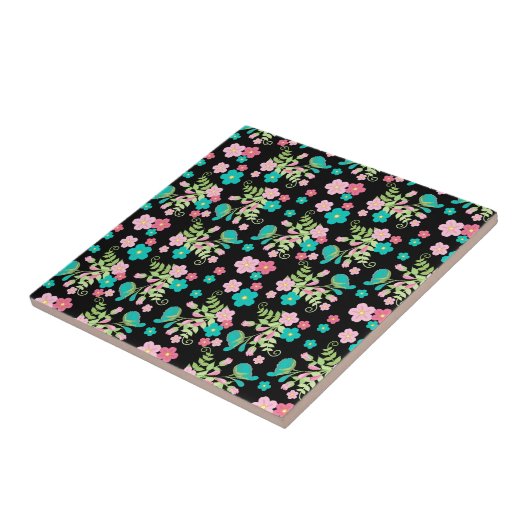 Mooie Floral Tegeltje (Zijkant)