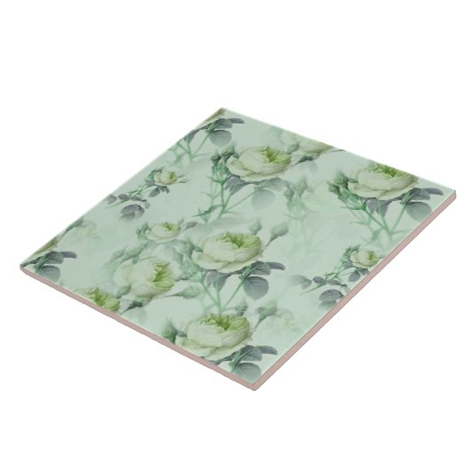 Mooie  Floral Tegeltje (Zijkant)