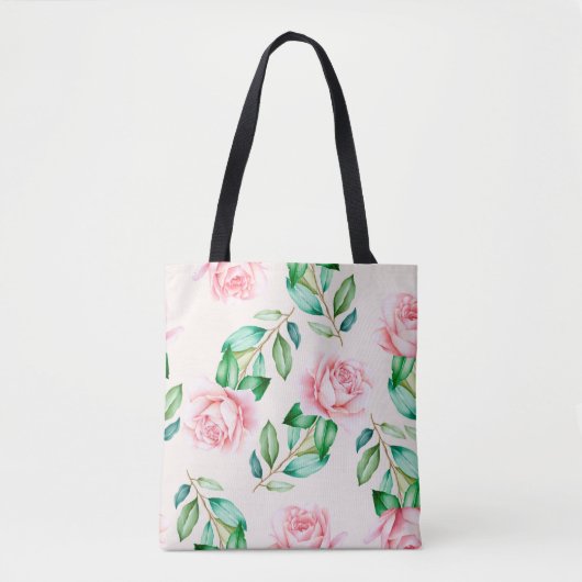 Mooie Floral Tote Bag (Voorkant)