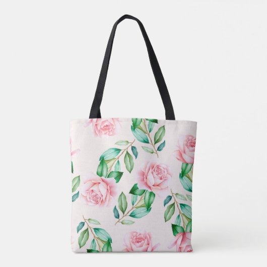Mooie Floral Tote Bag (Achterkant)