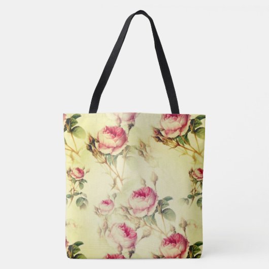 Mooie  Floral Tote Bag (Voorkant)