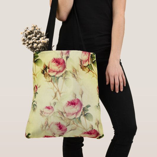 Mooie  Floral Tote Bag (Dichtbij)