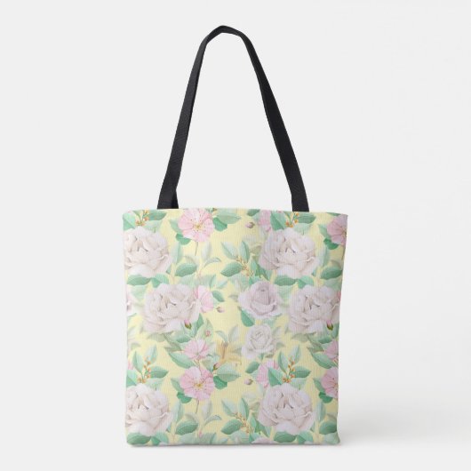 Mooie Floral Tote Bag (Achterkant)