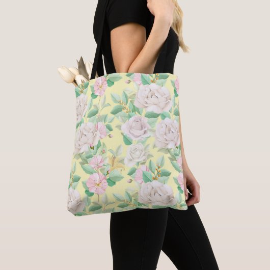 Mooie Floral Tote Bag (Dichtbij)