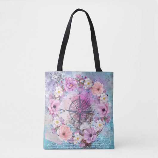 Mooie Floral Tote Bag (Voorkant)