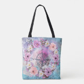 Mooie Floral Tote Bag (Achterkant)
