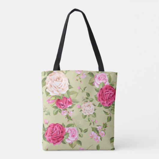 Mooie Floral Tote Bag (Achterkant)