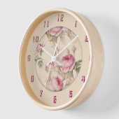Mooie  Floral Twelve Numerus Clock (Hoek)