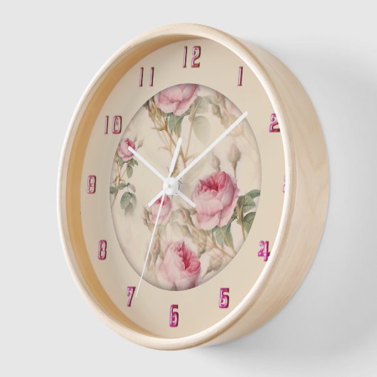Mooie  Floral Twelve Numerus Clock (Hoek)