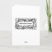 Mooie Floral Valentijnsdag Kaart (Achterkant)