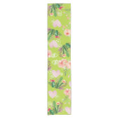 Mooie Floral waterverf Cactus Korte Tafelloper (Voorkant)