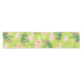 Mooie Floral waterverf Cactus Korte Tafelloper (Horizontaal)