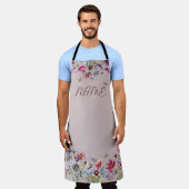 Mooie Floral Waterverf Groot Schort (Gedragen)