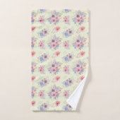 Mooie Floral Waterverf Tuin Handdoek Set (Handdoek)