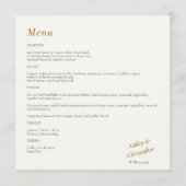 Mooie Floral Waterverf Wedding Menu (Voorkant)