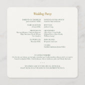 Mooie Floral Waterverf Wedding Programmakaart (Achterkant)