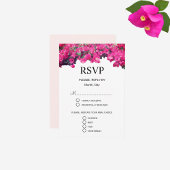Mooie Floral Wedding RSVP Kaartje