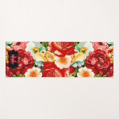 Mooie Floral Yogamat (Voorkant (horizontaal))