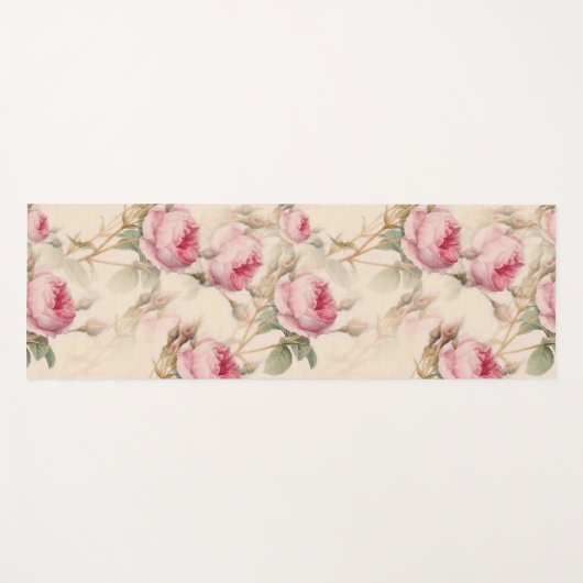 Mooie  Floral Yogamat (Voorkant (horizontaal))