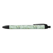Mooie Floral Zwarte Inkt Pen (Bovenkant)