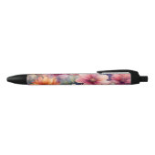 Mooie Floral Zwarte Inkt Pen (Bovenkant)