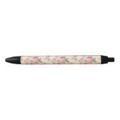 Mooie  Floral Zwarte Inkt Pen (Voorkant)