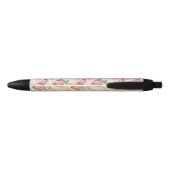 Mooie  Floral Zwarte Inkt Pen (Achterkant)