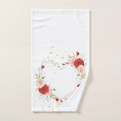 mooie florale kreet met waterverf roze bad handdoek (Handdoek)