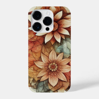Mooie florale mandala-telefooncase iPhone 14 plus hoesje