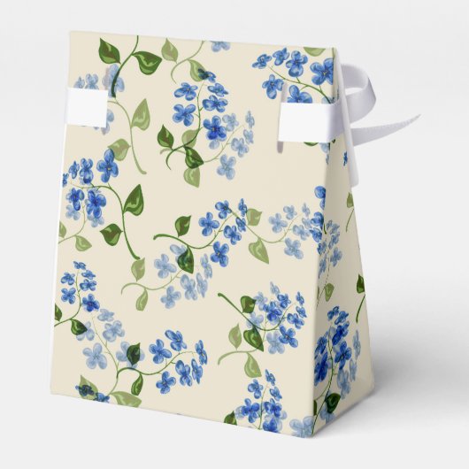 Mooie florale naadloos patroon vergeet-me-niet bl bedankdoosjes (Achterkant)