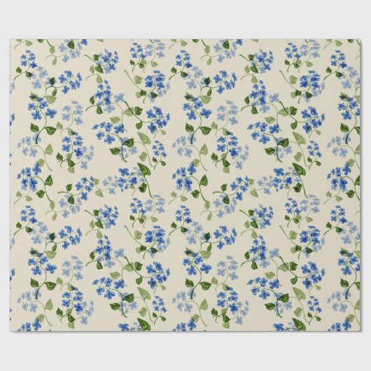 Mooie florale naadloos patroon vergeet-me-niet bl cadeaupapier (Vlak)