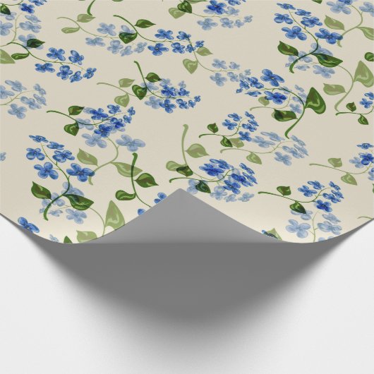 Mooie florale naadloos patroon vergeet-me-niet bl cadeaupapier (Hoek)