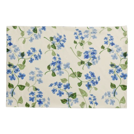 Mooie florale naadloos patroon vergeet-me-niet bl kussensloop (Achterkant)