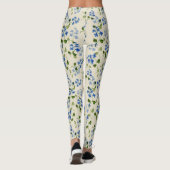 Mooie florale naadloos patroon vergeet-me-niet bl leggings (Achterkant)