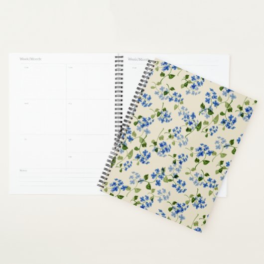 Mooie florale naadloos patroon vergeet-me-niet bl planner (Display)