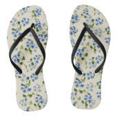 Mooie florale naadloos patroon vergeet-me-niet bl teenslippers (Voetbed)