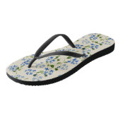 Mooie florale naadloos patroon vergeet-me-niet bl teenslippers (Schuin)