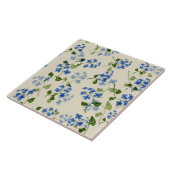 Mooie florale naadloos patroon vergeet-me-niet bl tegeltje (Zijkant)