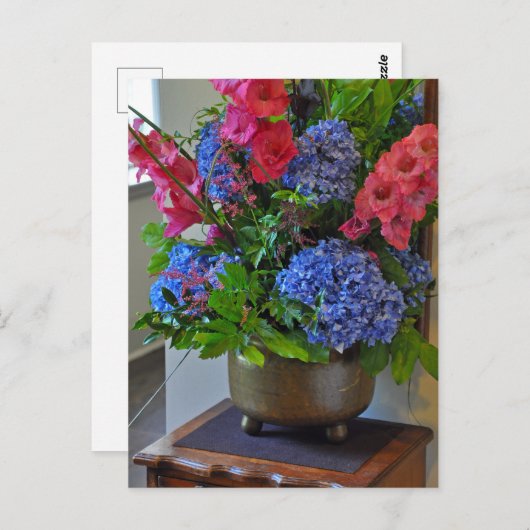 Mooie florale regeling briefkaart (Voorkant / Achterkant)