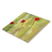 Mooie Florale schilderijen van Anemones op Tile Tegeltje (Zijkant)
