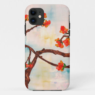 Mooie Florale schildering van bloemen. iPhone 11 Hoesje