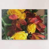 Mooie Florals Large Jigzaag Puzzle Legpuzzel (Horizontaal)