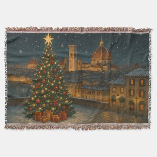 Mooie Florence Kerstmis Deken (Voorkant)