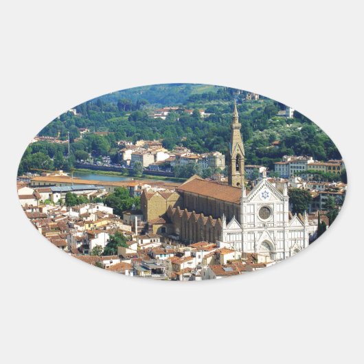 Mooie Florence Ovale Sticker (Voorkant)